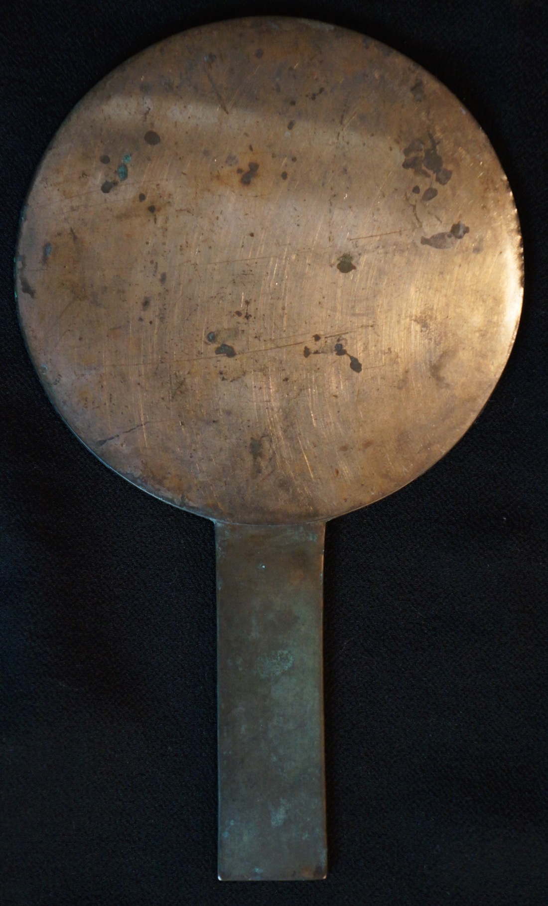 Antique Japanese bronze mirror Kagami traditional Japan 1800s Geisha ...