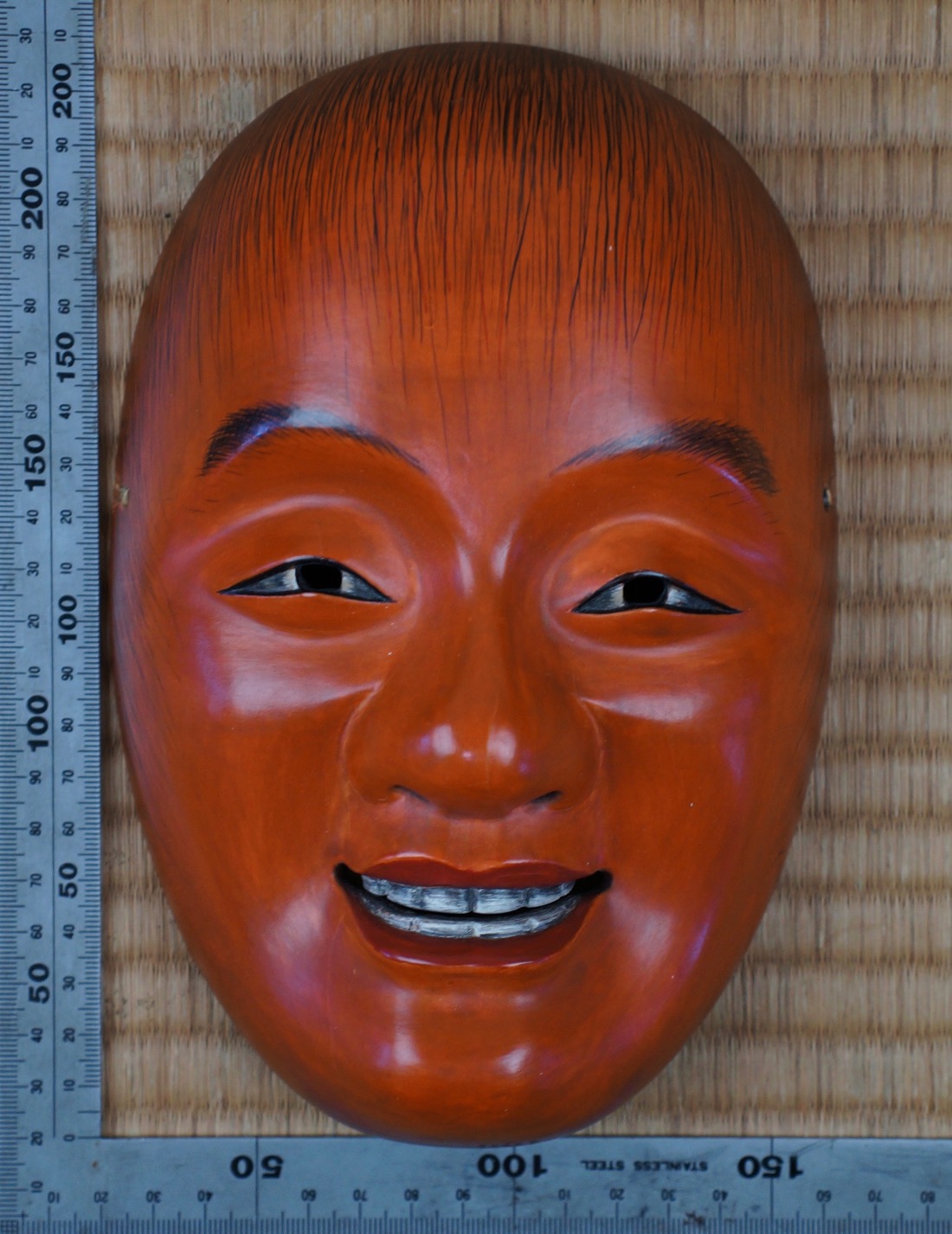 Antique Noh Japanese wood mask 1900 Japan Komote Nomen art eBay