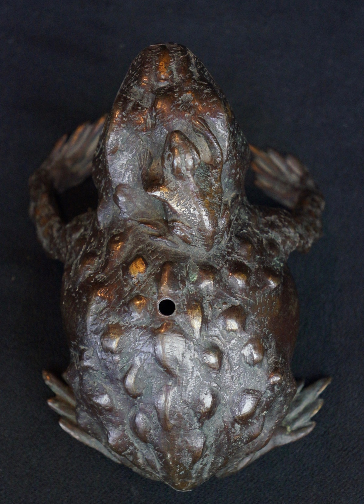 antique frog statuette