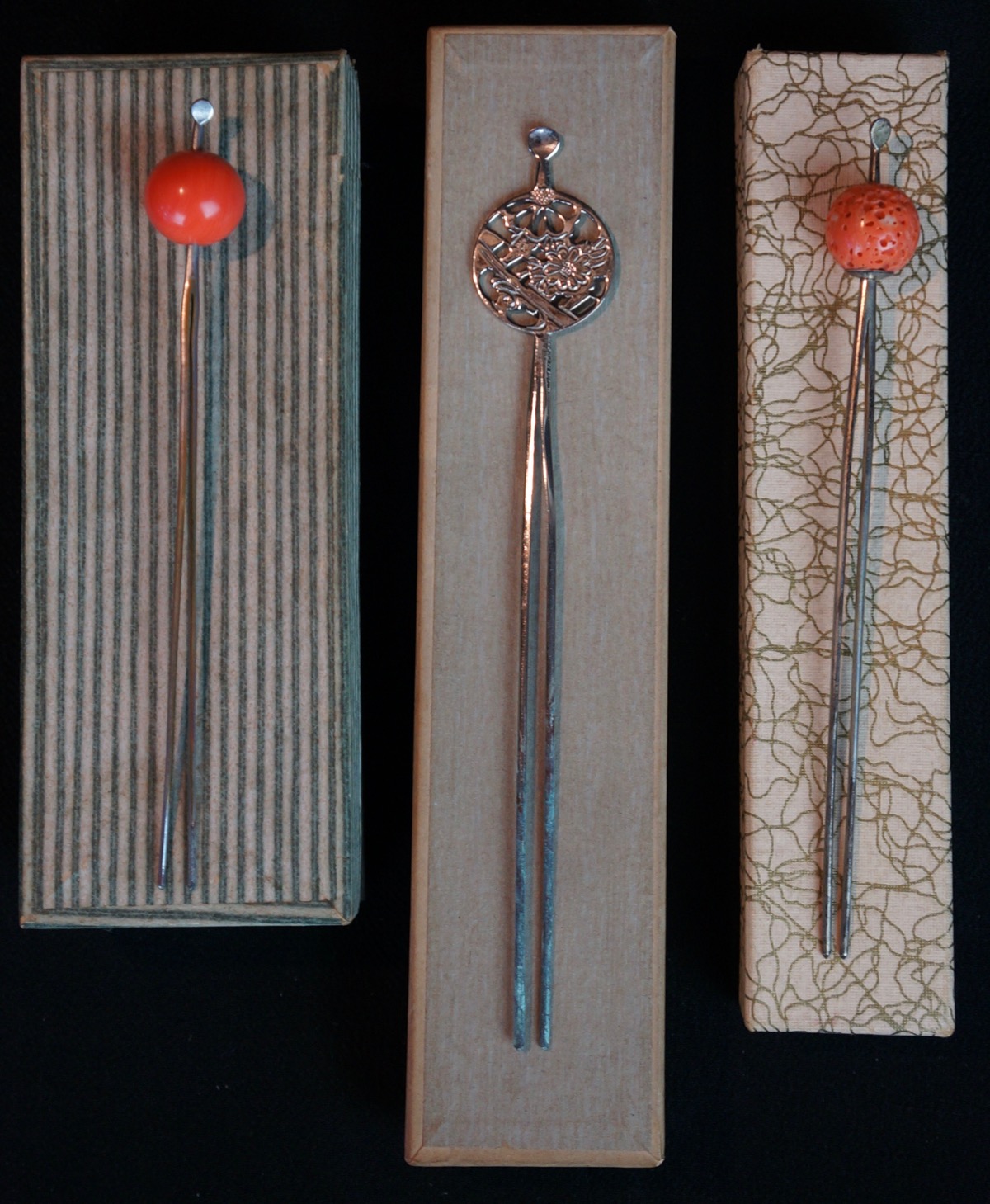 Traditional hair pins Japanese accessory Geisha 1900s Japan Kanzashi eBay