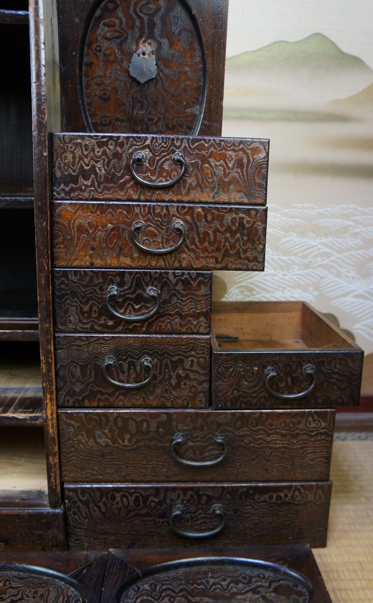 Antique Cadansu Japanese Furniture 1890s Interior Japan Tea Cabinet Ebay