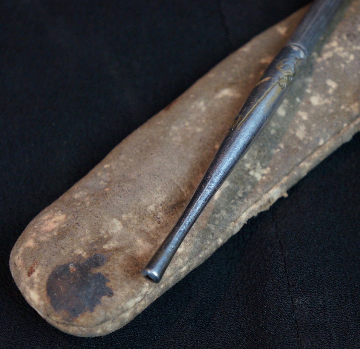 Antique Japanese Kiseru pipe tobacco set 1800's hand made Japan craft