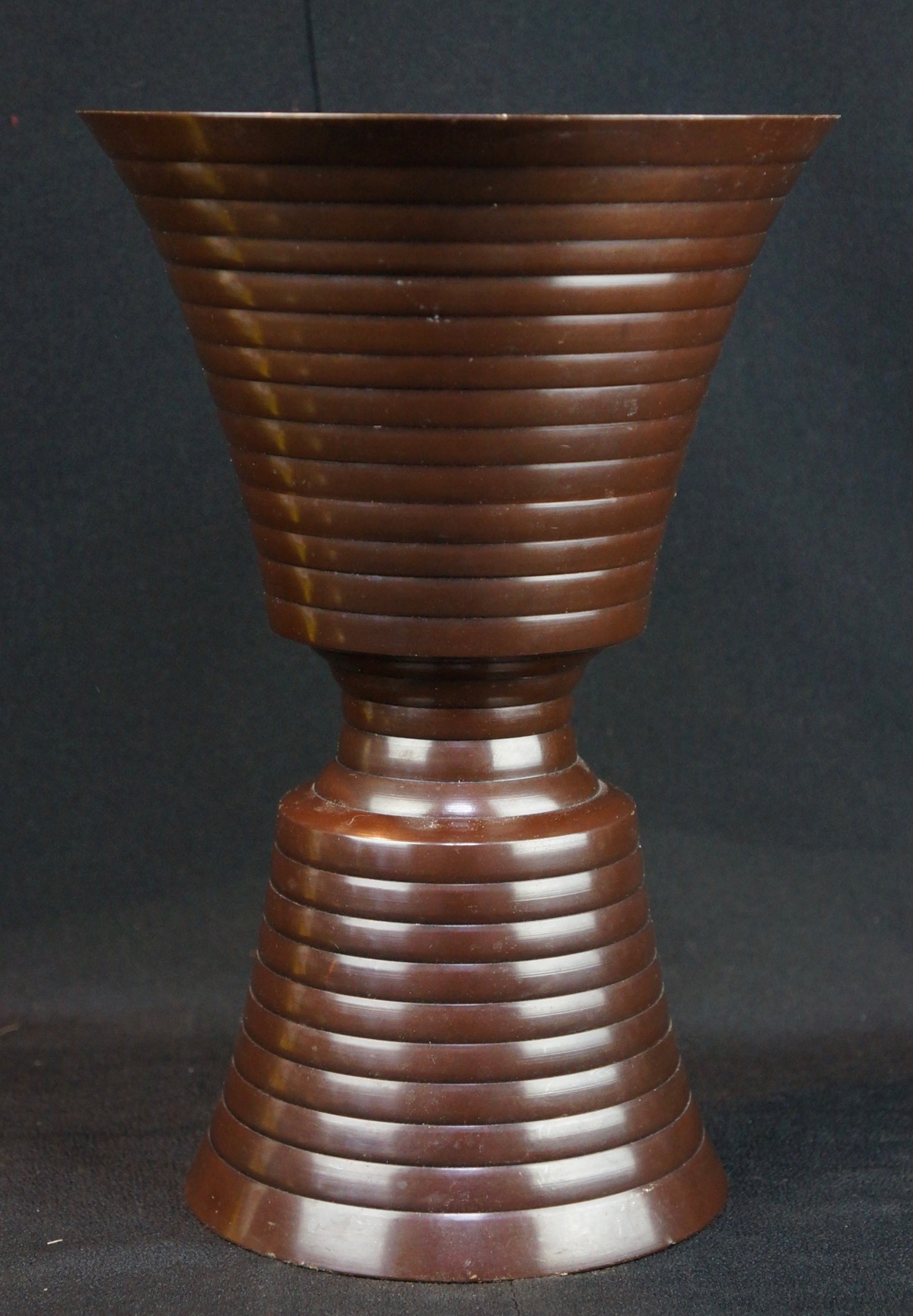 Vintage Ikebana bronze minimalist vase Japanese 1950s Ikebana art eBay