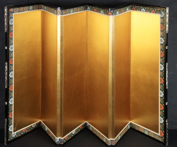 Gold Byobu paper screen 1980