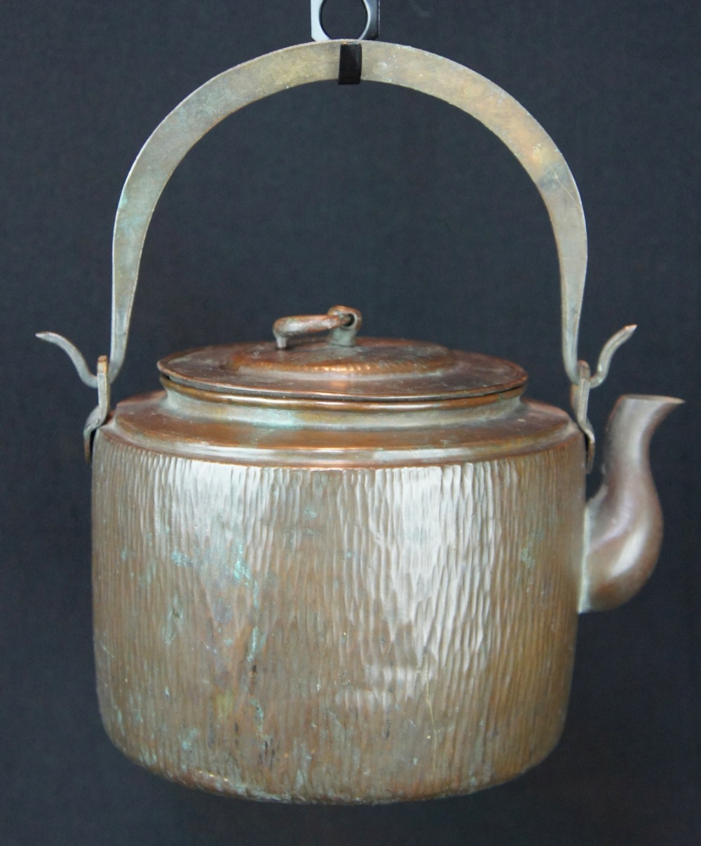 Antique bronze kettle hand made Japanese Tea Ceremony craft 1890 Japan ...