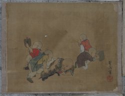 Antique Sumi-e Zen 1800