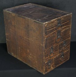 Antique tool box cabinet 1800