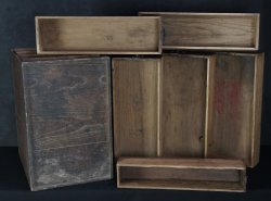 Antique tool box cabinet 1800