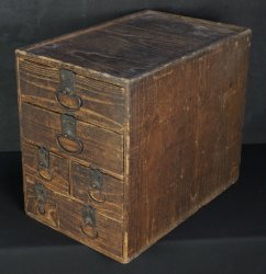Antique tool box cabinet 1800