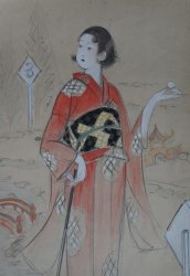 Bijin sketch 1910