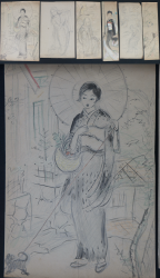 Bijin sketch 1910