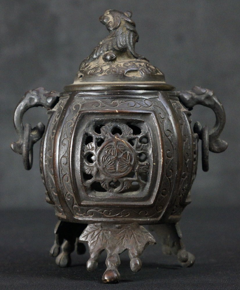 Antique Koro Japan Bronze Chenser Lost Wax Craft 1850s 