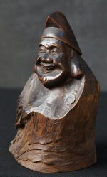 Ebisu wood carving 1900