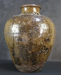 Edo tea leaf Tsubo 1800