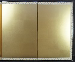 Gold Byobu panel1980