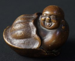 Hotei deity fortune 1900