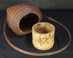 Ikebana bamboo vase 1950 B