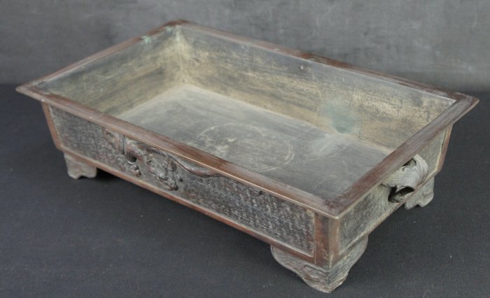 Ikebana bronze basin 1900