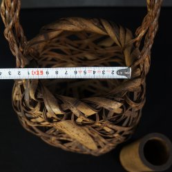 Ikebana vase bamboo 1980