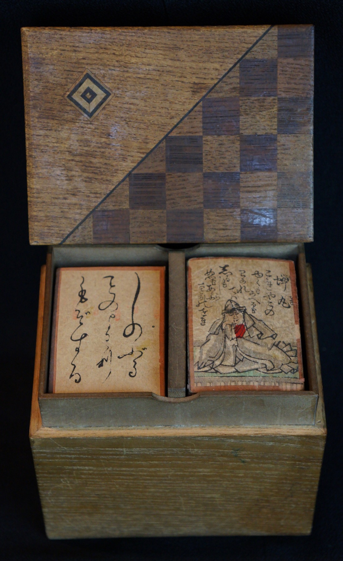 Vintage Japanese Karuta Hyakunin-isshu 1890s Japan wood block print | eBay