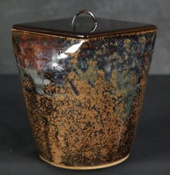 Mizusashi Seto ceramic 1970