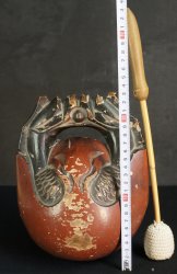Mokugyo hand carved bell 1900