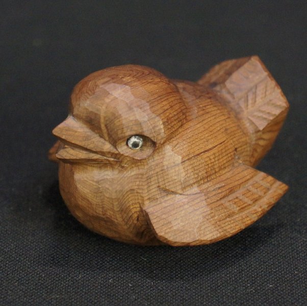 Netsuke bird chick 1970