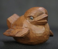 Netsuke bird chick 1970