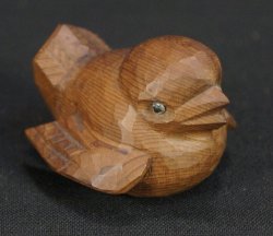 Netsuke bird chick 1970