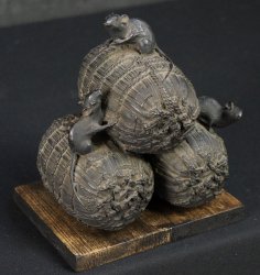 Nezumi mouse bronze 1900