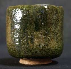 Oribe-Chawan green 1950