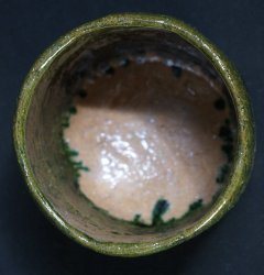 Oribe-Chawan green 1950