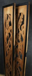 Ramma panel wood carving 1970