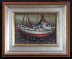 Senzo landed boats 1973 oil