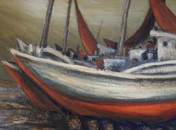 Senzo landed boats 1973 oil