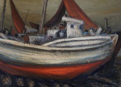 Senzo landed boats 1973 oil