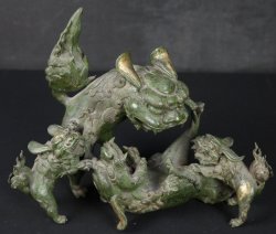 Shishi lion-dog fight 1936