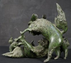 Shishi lion-dog fight 1936