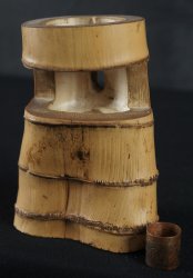 Wabisabi wall bamboo vase 1960